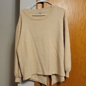 Loft cream sweater Large